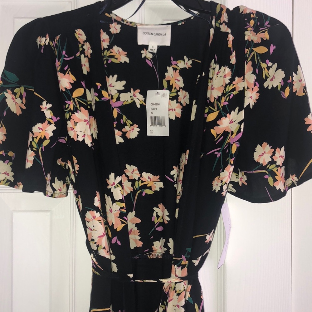 Beautiful maxi floral wrap dress